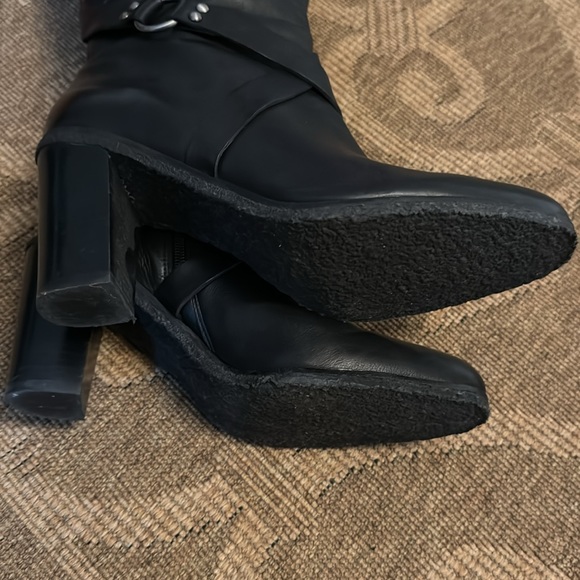 Enzo Angiolini high leather boots 3” heel women’s size 9.5 - Picture 6 of 6